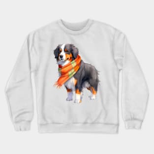 Burnese mountain winter dog Crewneck Sweatshirt